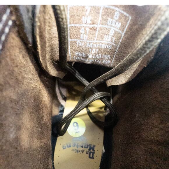 Dr Martens 101  Crazy Horse Brown Leather Women's size 9 Men's 8 - Picture 7 of 10